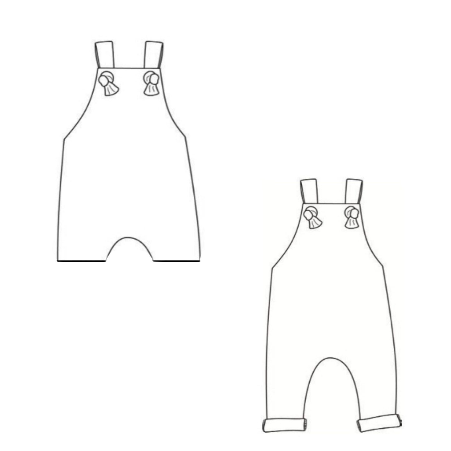 Kids Knotted Overalls