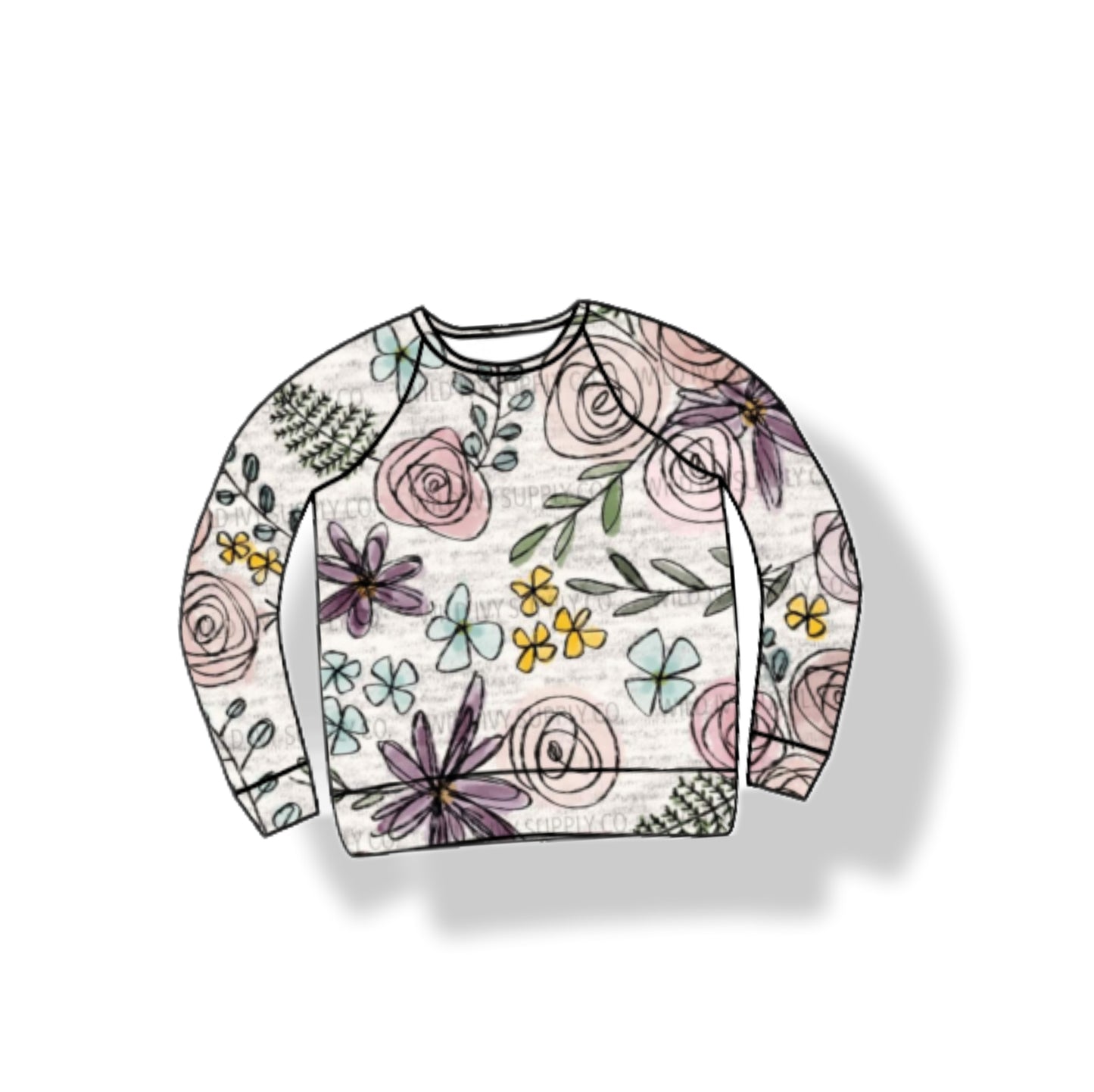 Crew Sweater | MTO | Floral Prints