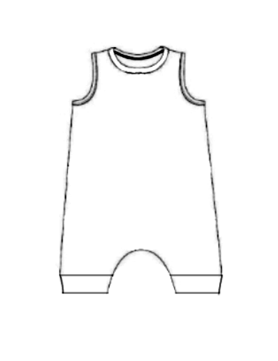 Kids Basic Shorts Romper (3m-5T)